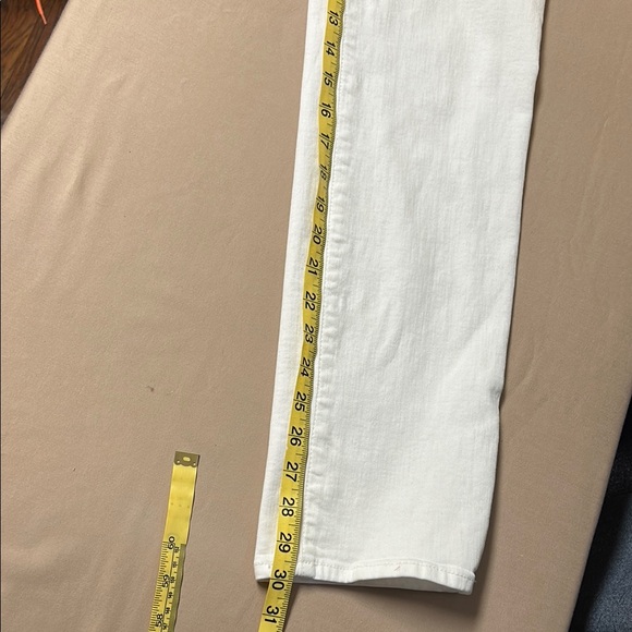 NYDJ Sheri Slim White Straight Leg Denim Jeans Size 8 - Picture 5 of 5